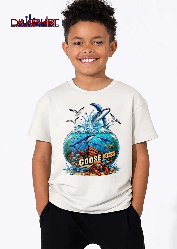 Goose Red Rocks Leaping Humpback Whale Fishbowl Sea Turtle Crab Sunglasses shirt
