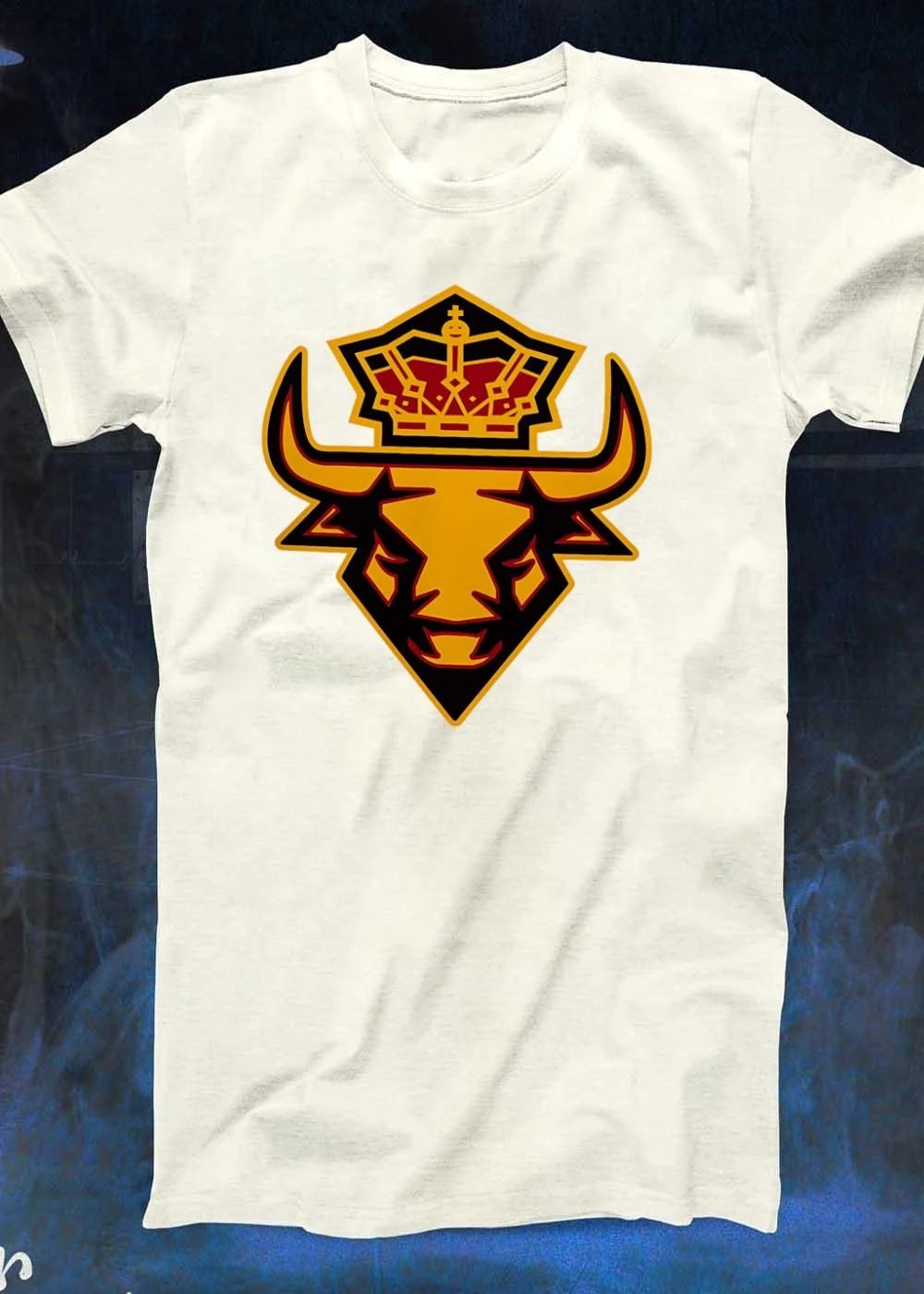 Spain Crown Bull Head Royalty Logo Team Mascot Shirt