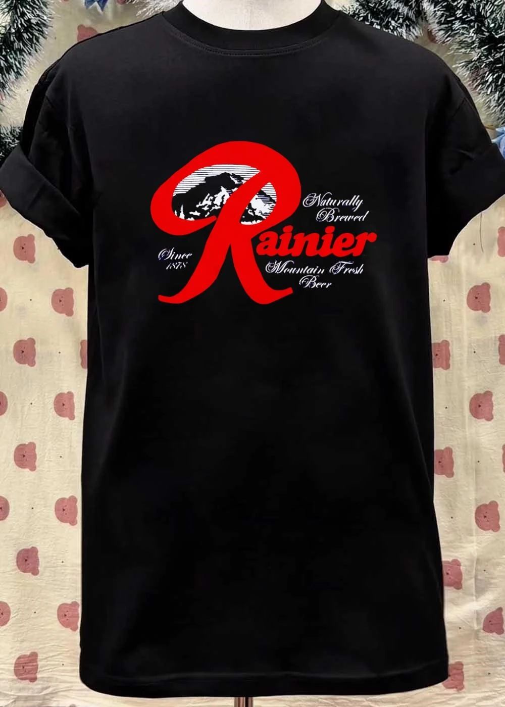 Since 1878 Naturally Brewed Rainier Mountain Fresh Beer shirt