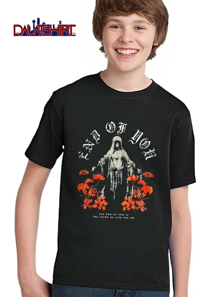 End Of You The Is Start Life For Me Hooded Statue Red Flowers shirt