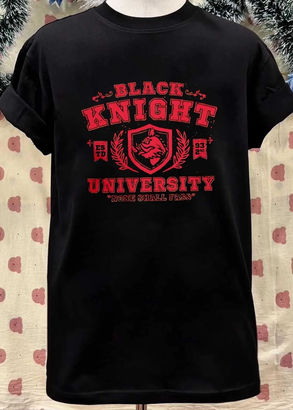 None Shall Pass Black Knight University ESTD 93 2ND Shield Hog shirt