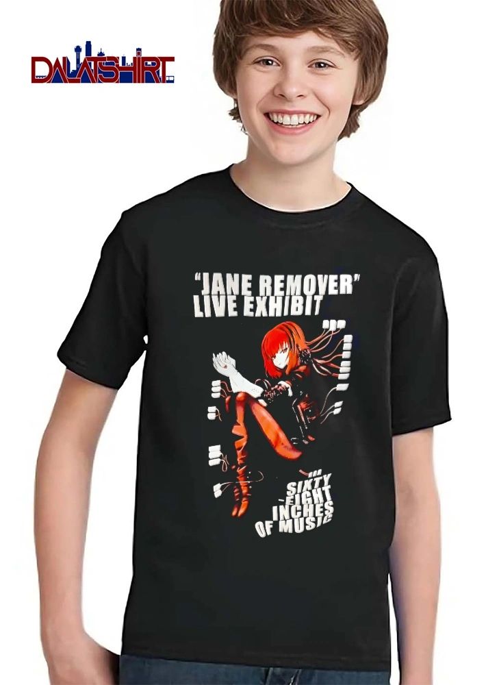 Live Exhibit Sixty Eight Inches Of Music Jane Remover Red Hair Anime Girl Floating Wires shirt