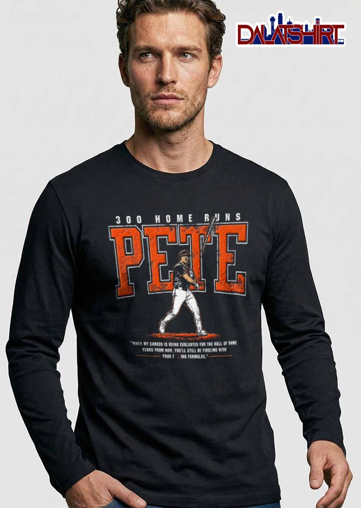 When My Career Is Being Evaluated For The Hall Of Fame Pete 300 Home Runs Baseball Batter Bat Flip Halftone shirt