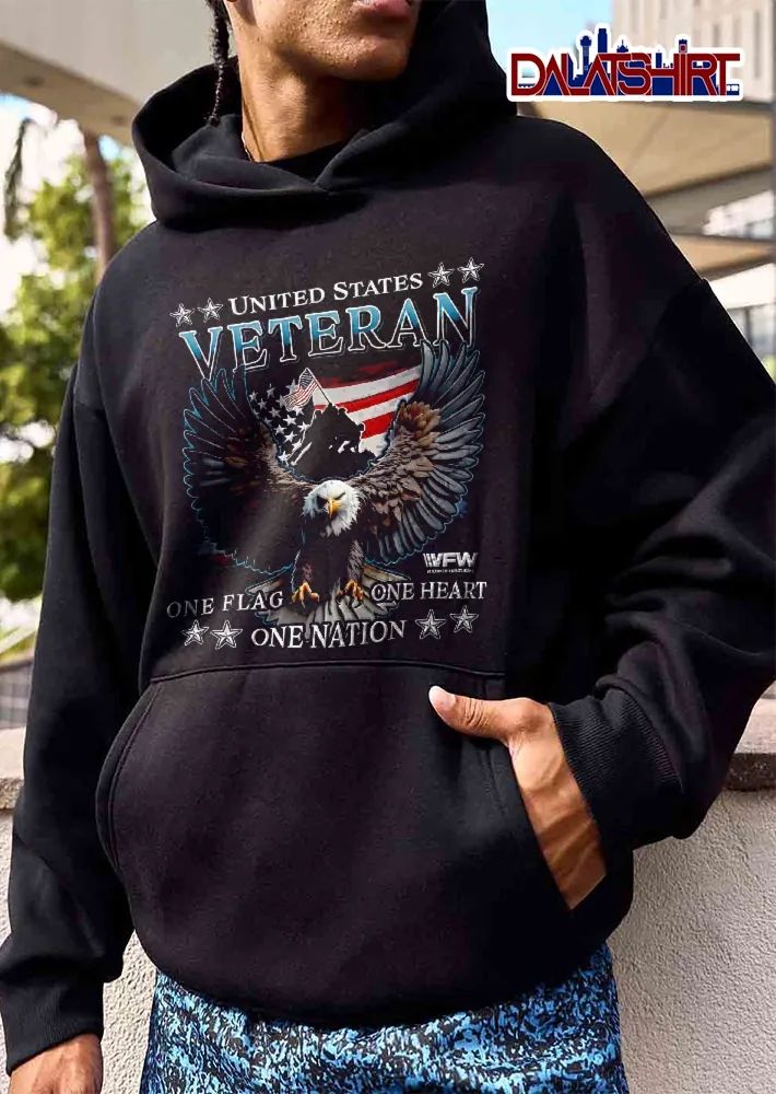 Vfw United States Veteran One Flag Heart Nation Bald Eagle Flying Iwo Jima Silhouette Stars shirt