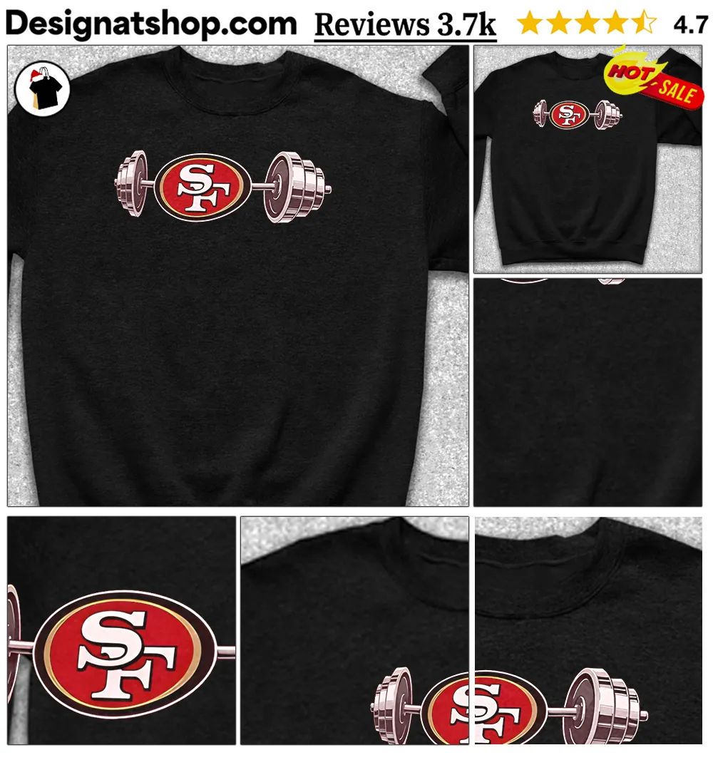 49ERS Barbell San Francisco Football Weightlifting Spirit Of True Champions Shirt
