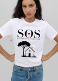 Sos Solidarite Incendies Red Heart Pine Tree House shirt