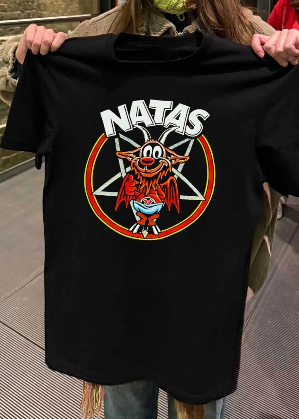 Natas Devil Giving Thumbs Up Inside Pentagram T-Shirt