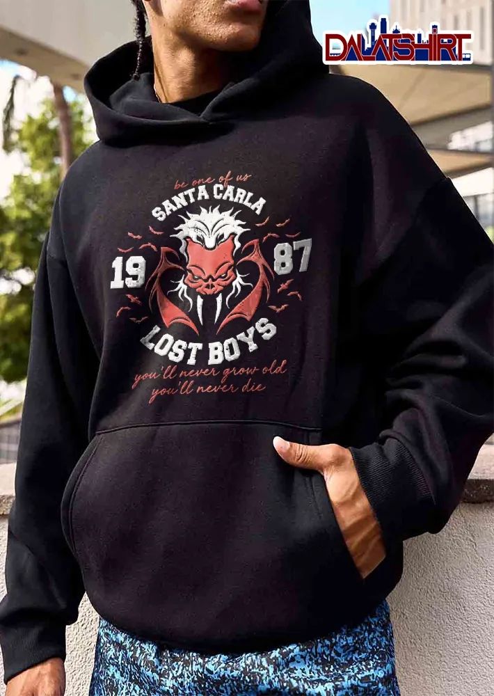 Santa Carla Lost Boys Be One Of US Youll Never Grow Old Die 1987 Distressed Vampire Monster Bats shirt