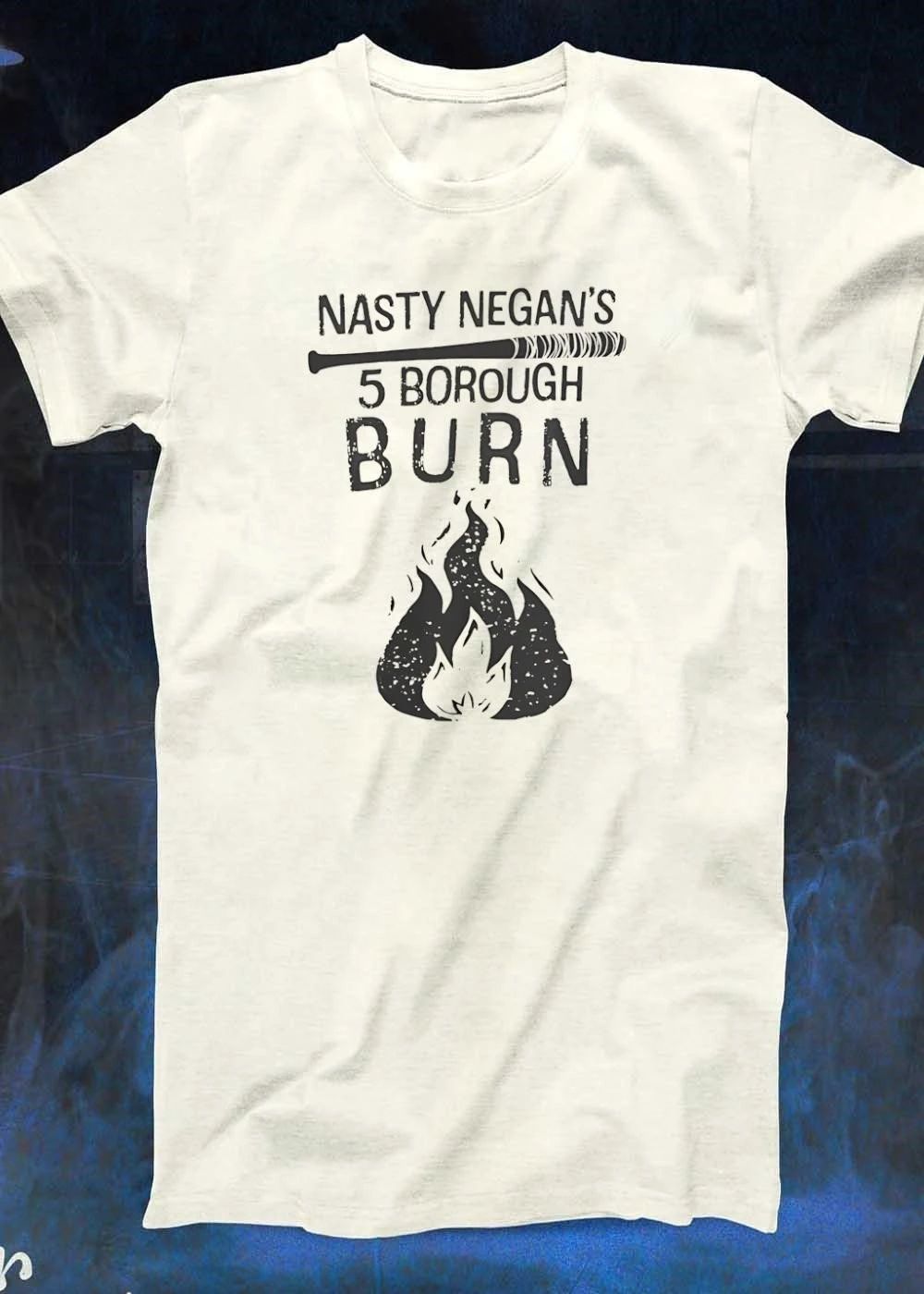 The Walking Dead Nasty Negan 5 Borough Burn Baseball Bat Graphic shirt