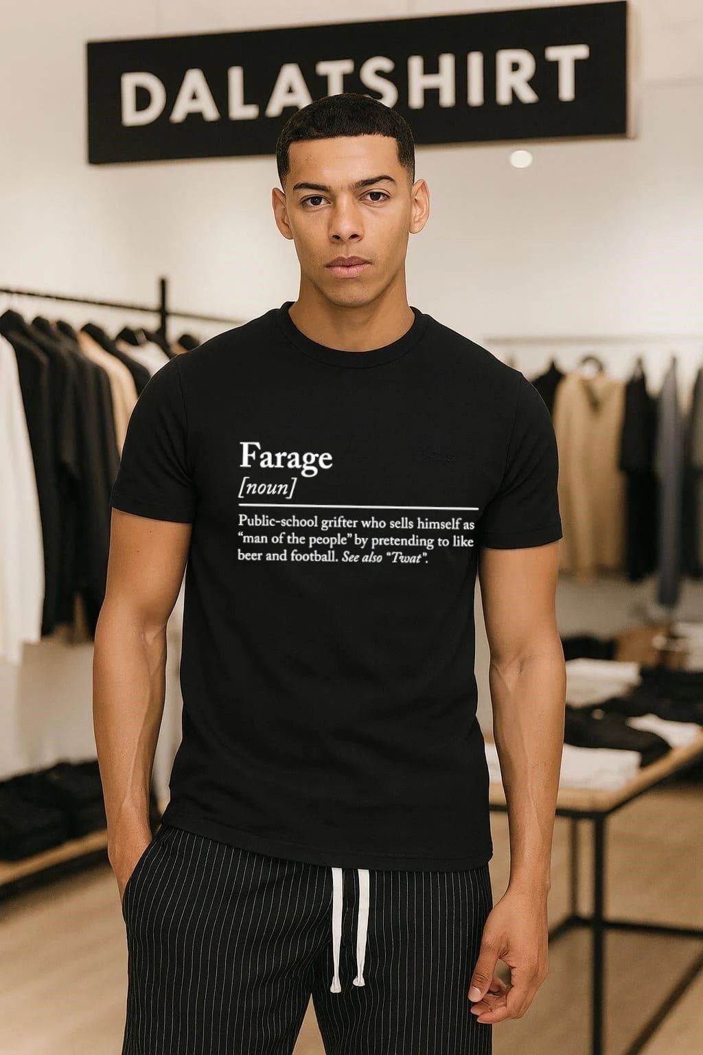 Anti-Establishment Satire Public School Grifter Man of People Beer Football shirt