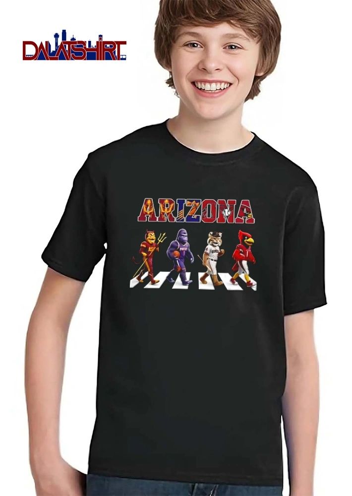 Arizona Sun Devil Bearcat Wildcat Cardinal Mascot Abbey Road Shirt