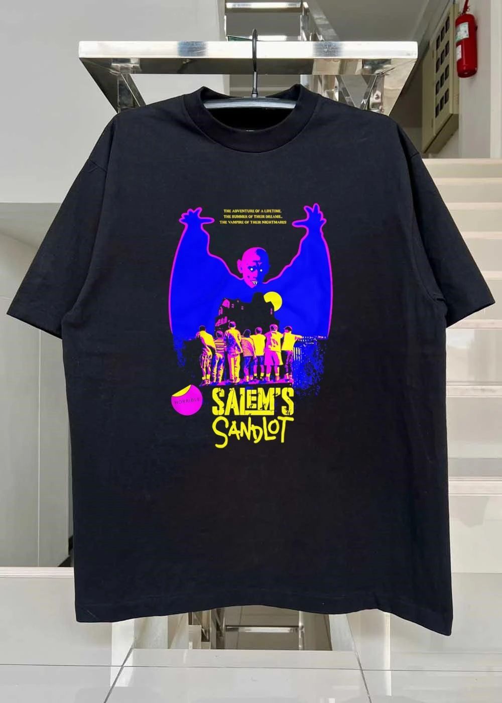 Horrible Mashup Salem’s Sandlot Movie Poster Kids Encounter Vampire T-Shirt