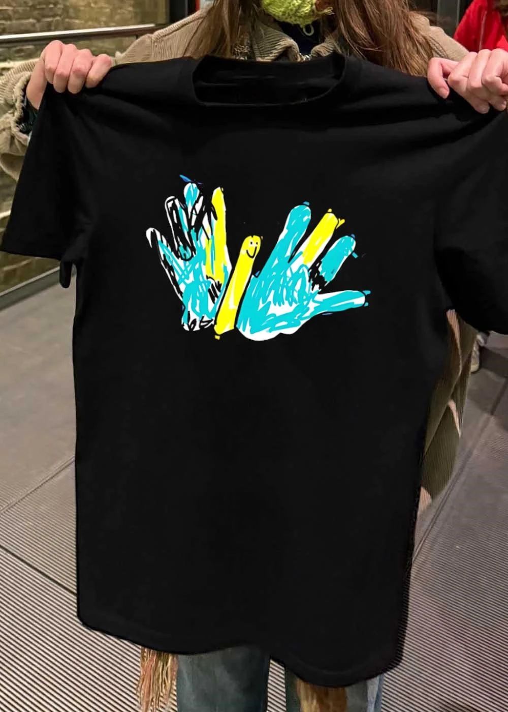 Handprint Art Creative Colorful Abstract Hand Print Design T-Shirt