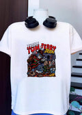 Horror Mashup Tom vs Jerry Freddy vs Jason Graphic T-Shirt