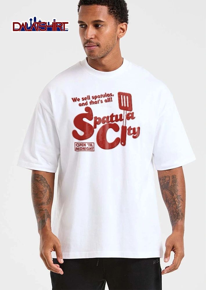 Spatula City We Sell Spatulas And Thats All Open Til Midnight Red Kitchen Utensil Icon shirt