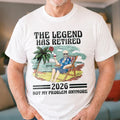 The Legend Has Retired Vintage - Retirement Gift For Beach Lovers, Dad, Mom, Grandpa, Grandma - Personalized T Shirt