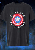 Captain Save-a-hoe Shield Logo Graphic T-Shirt