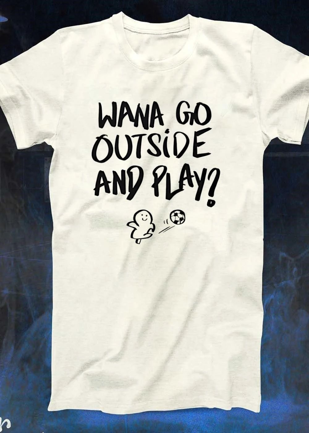Kids Soccer Apparel Wana Go Outside and Play shirt