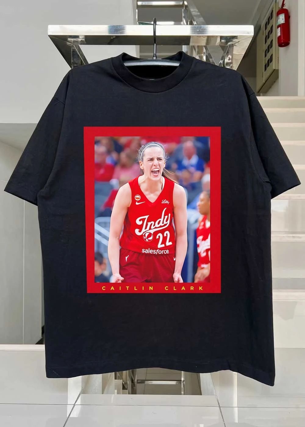 Caitlin Clark Shouting Indy 22 Lilly Salesforce Indiana Fever T-Shirt