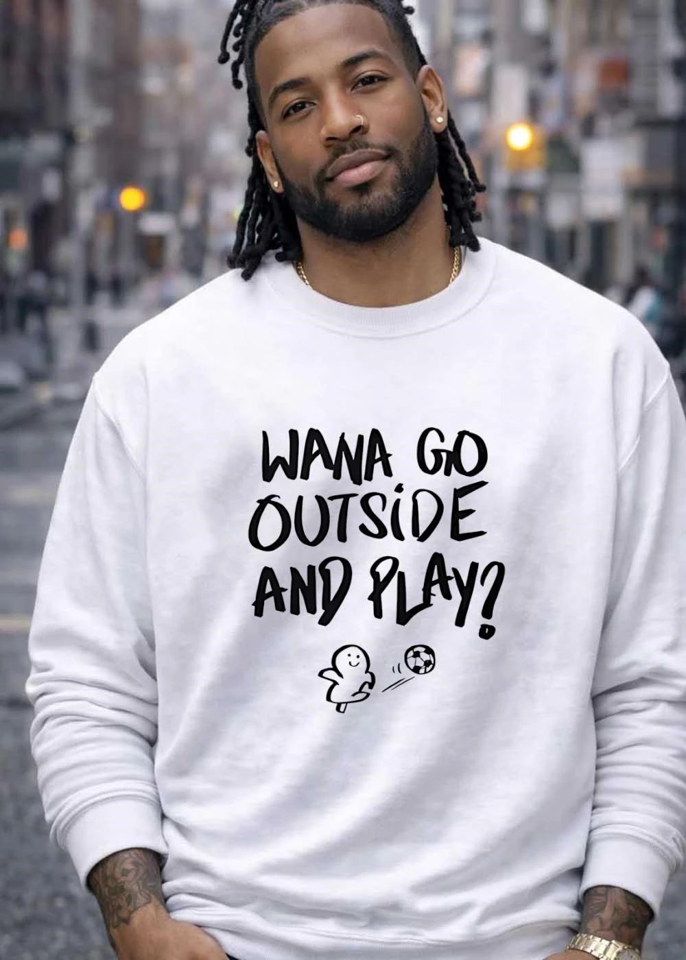 Kids Soccer Apparel Wana Go Outside and Play shirt