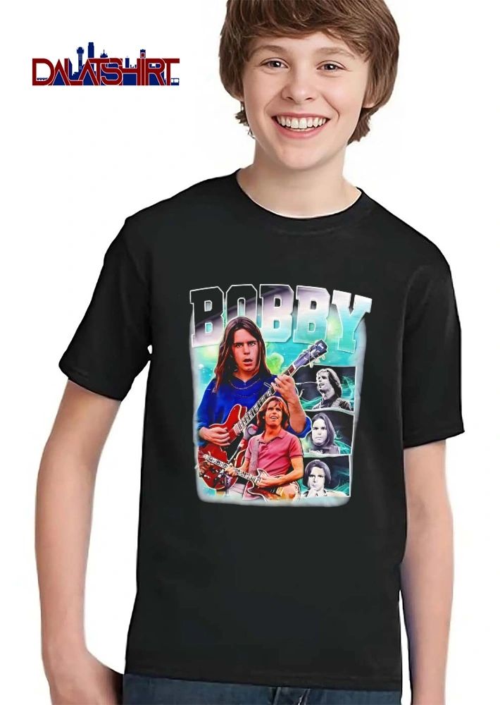 Bobby Guitarist Playing Red Electric Guitar Collage Photos Bootleg shirt
