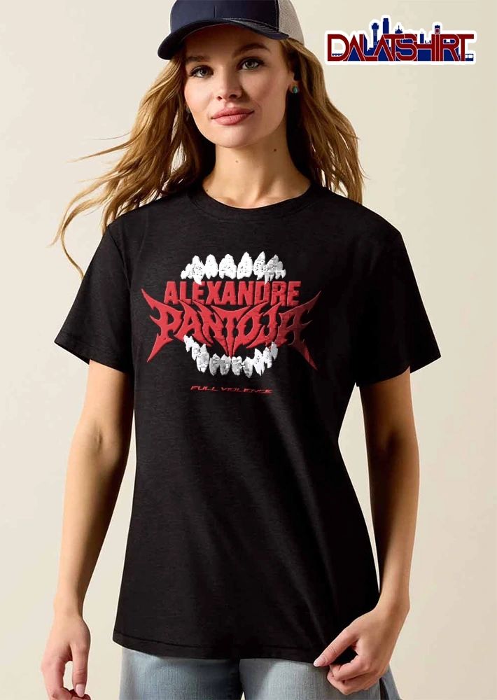 Full Violence Alexandre Pantoja Monster Jaws Sharp Teeth Distressed shirt