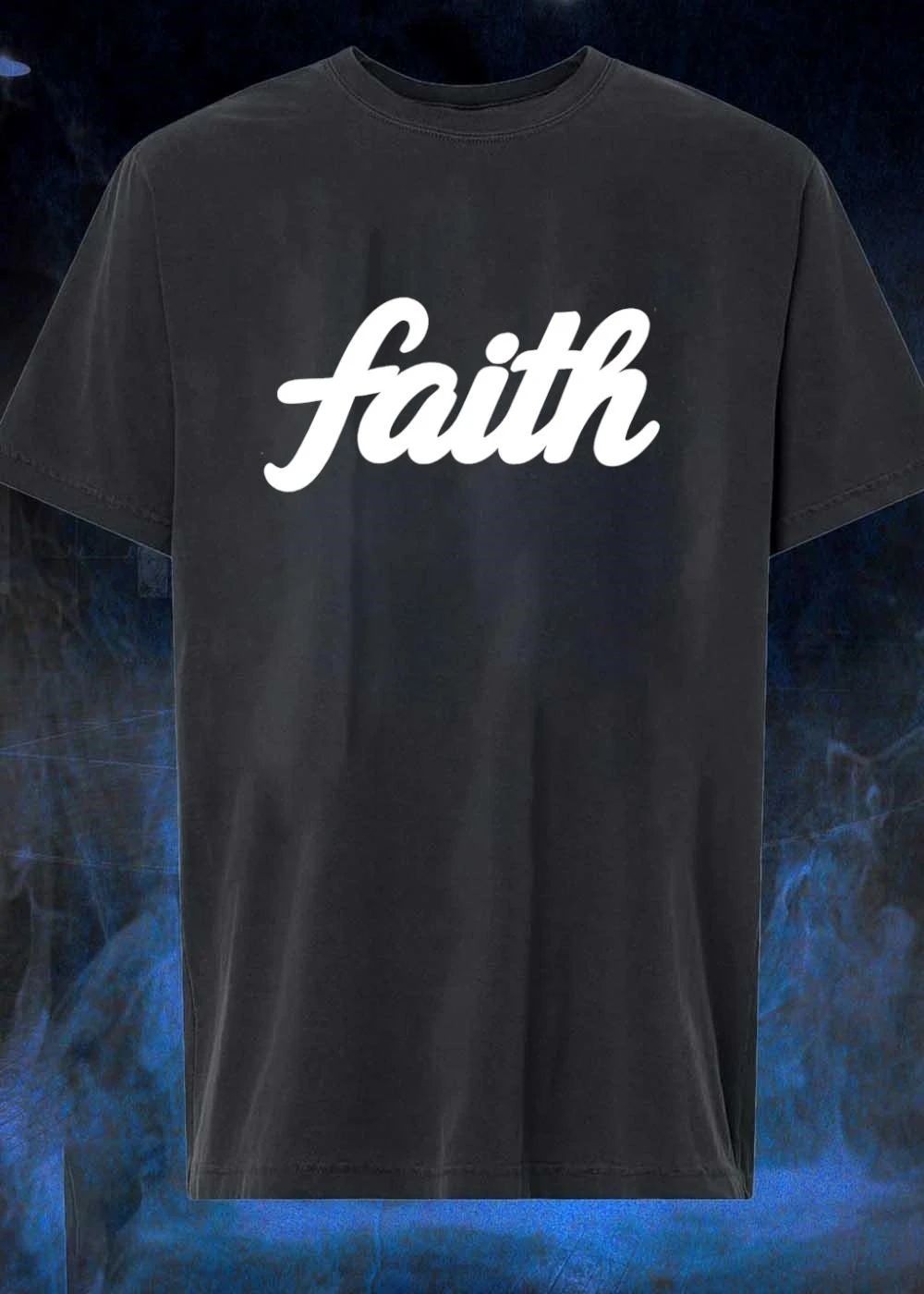Faith Inspiring Script Lettering Christian Religious T-Shirt