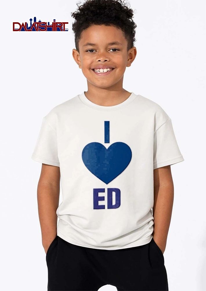 I Heart ED Solid Blue shirt