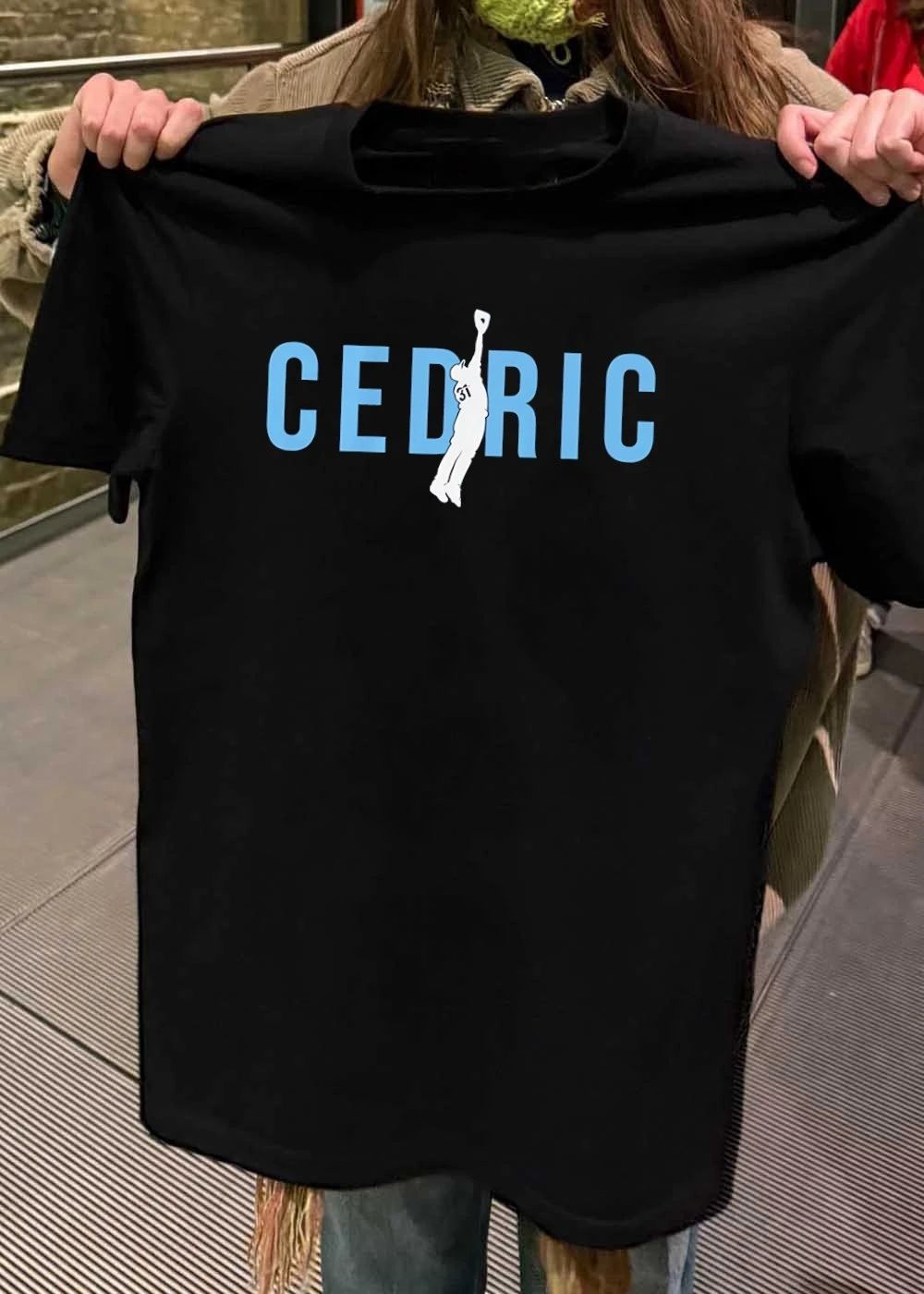 Cedric Baseball Player Jumping for Catch T-Shirt