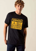 Warning Not A People Person Do Engage Yellow Caution Sign Exclamation Mark shirt