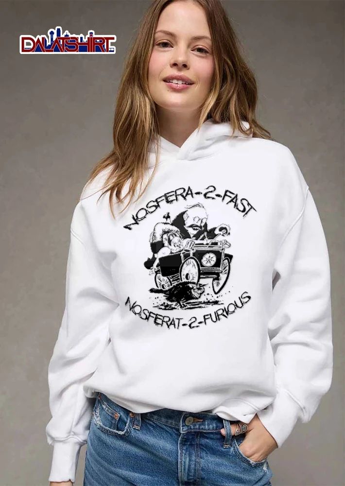 Nosfera To Fast Nosferat Furious Vampire Driving Vintage Car Maiden Wolf shirt