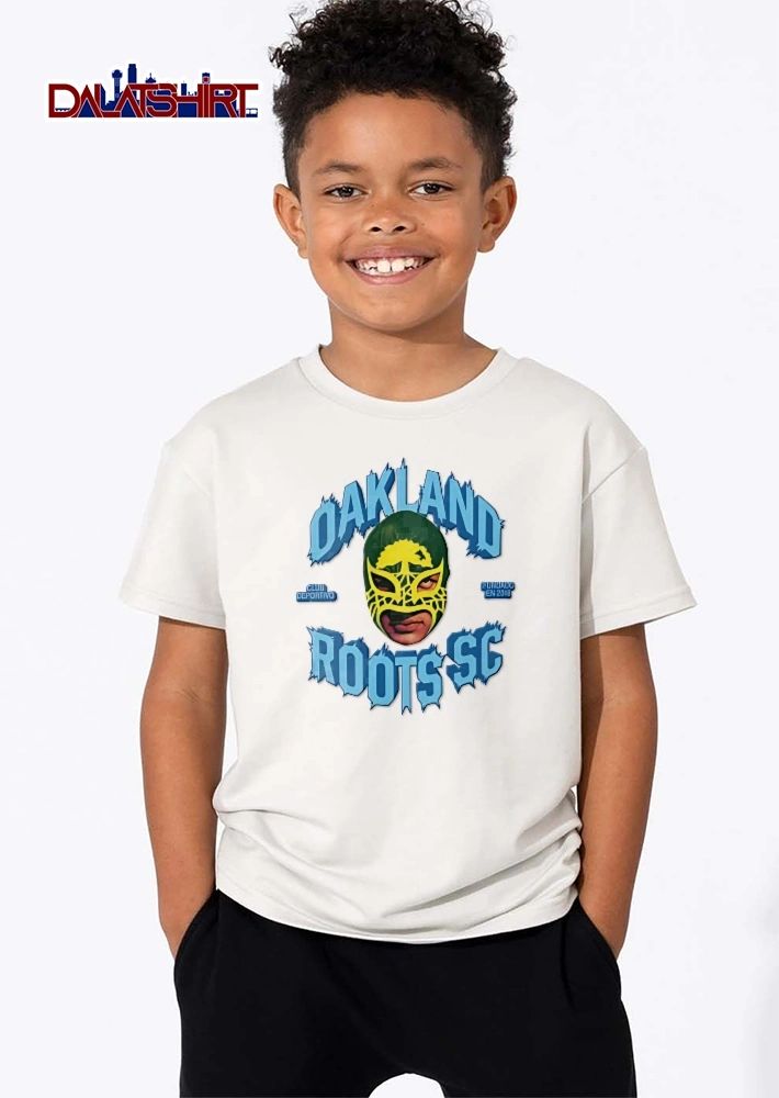 Oakland Roots Sc Club Deportivo Fundado En 2018 Green Yellow Lucha Libre Mask shirt