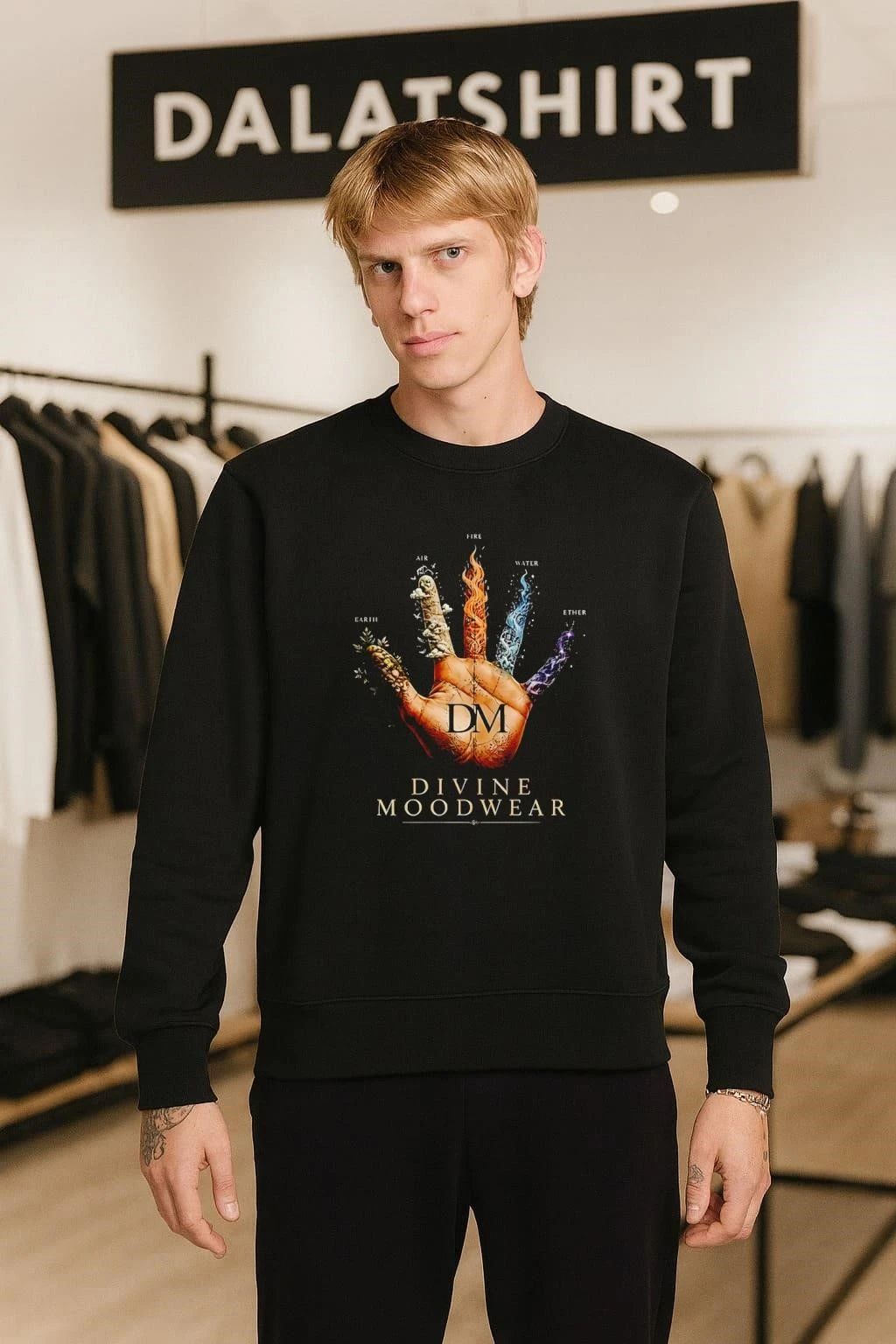 DM Divine Moodwear Elements Earth Air Fire Water Ether shirt