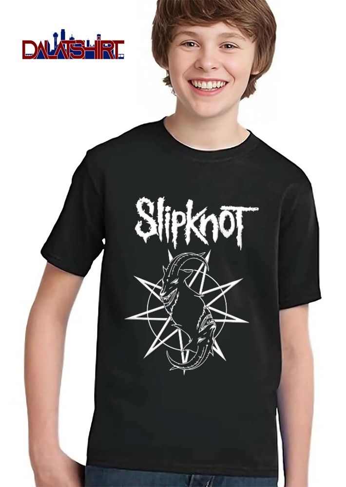 Slipknot Goat Nonagram Nine Pointed Star Symbol Line Art shirt