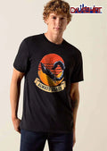Always Ready Black Scorpion Desert Retro Sunset Ribbon shirt