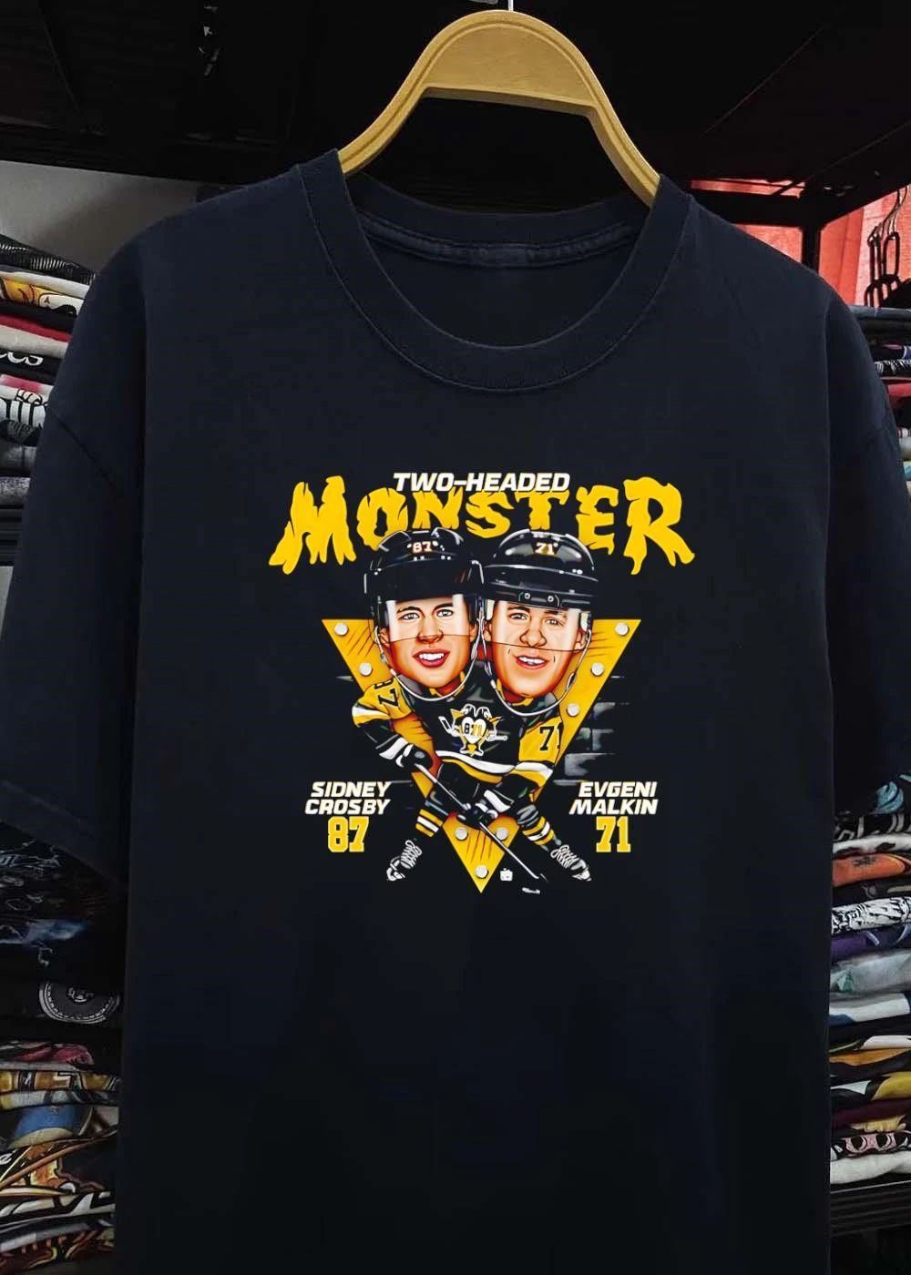 Pittsburgh Penguins Two-Headed Monster Sidney Crosby Evgeni Malkin T-Shirt