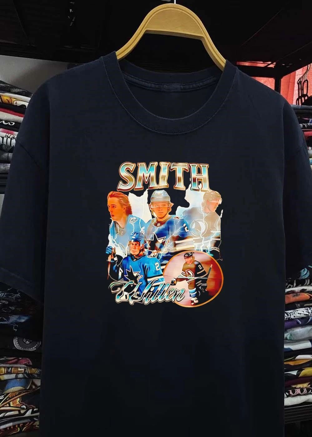 Smith McIllen San Jose Sharks Hockey Player T-Shirt