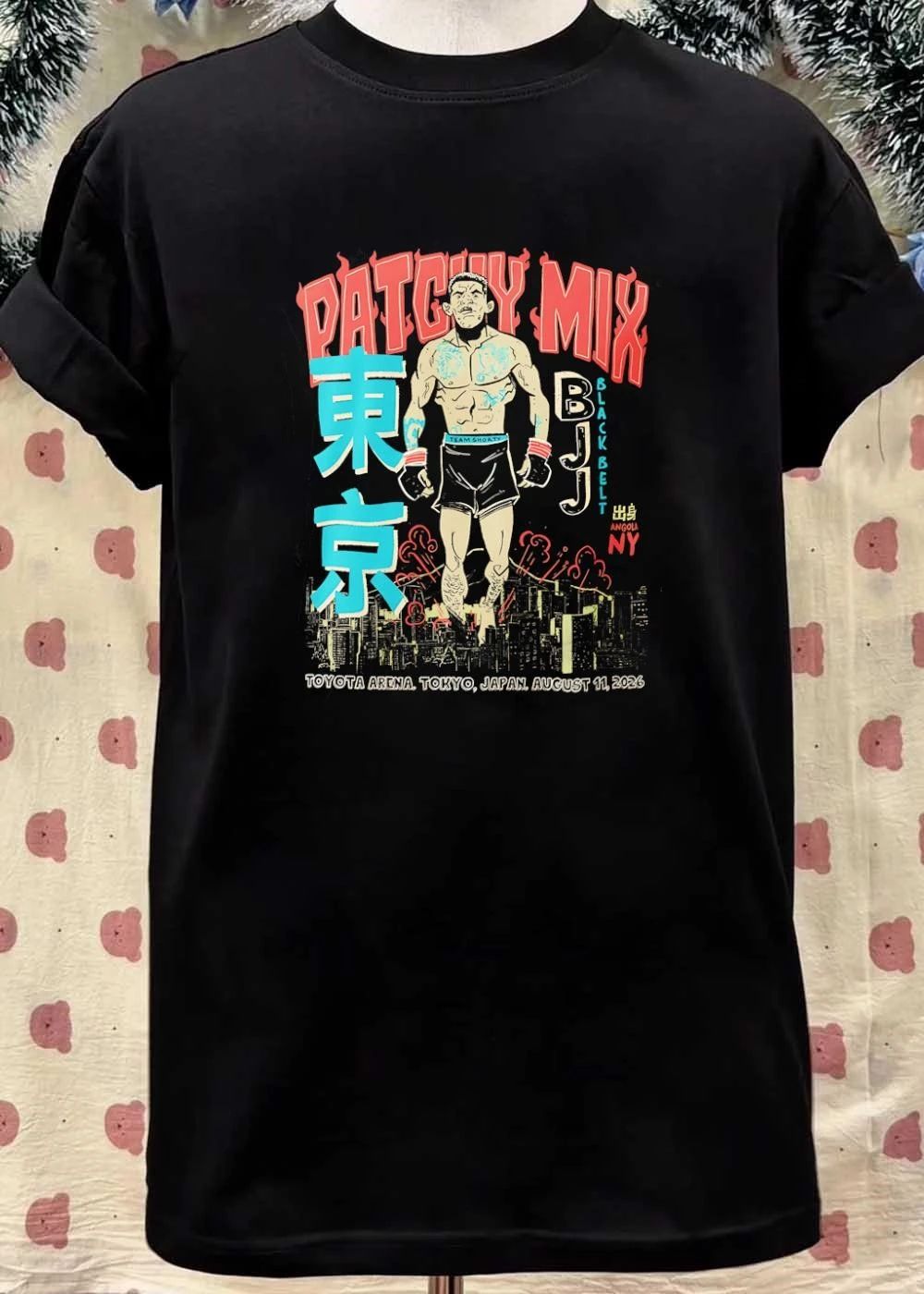 Angola NY BJJ Black Belt Patchy Mix Toyota Arena Tokyo Japan August 11 2026 Shirt
