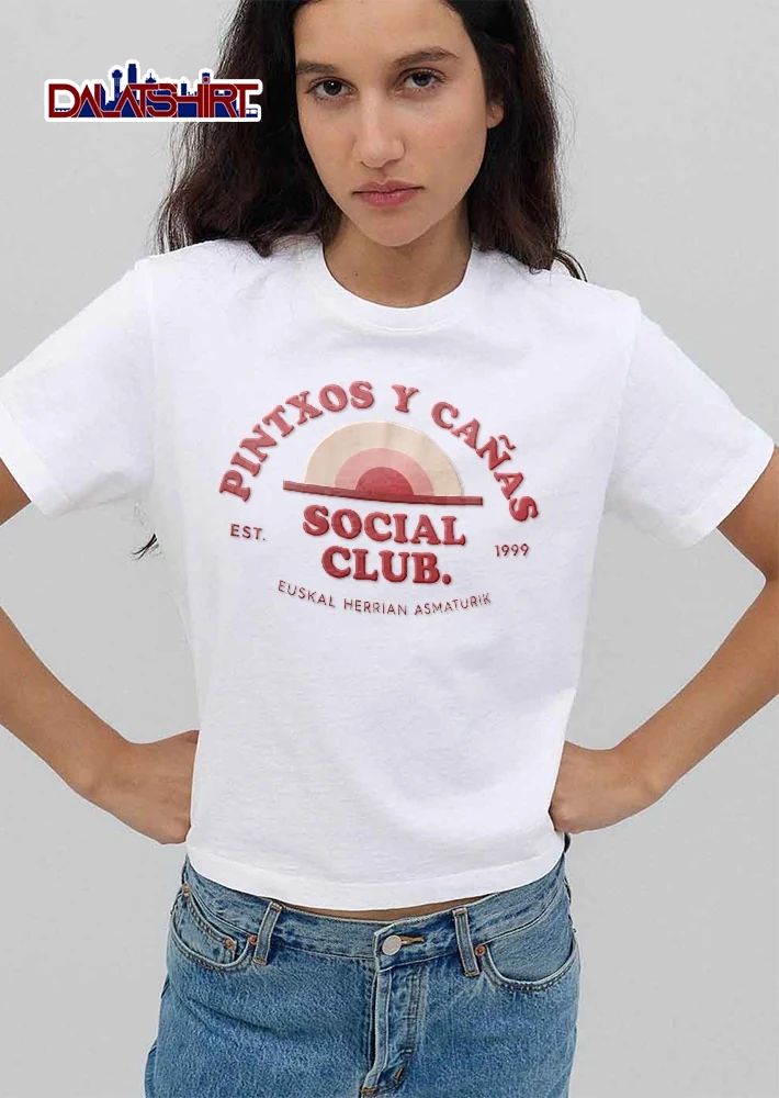 Pintxos Y Canas Social Club Euskal Herrian Asmaturik 1999 Retro Sunrise Concentric Arches shirt