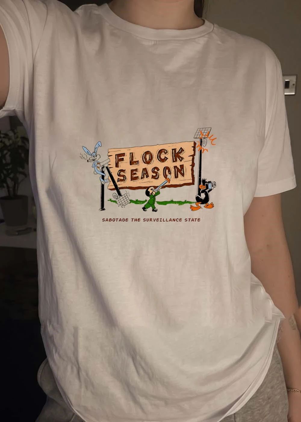 Sabotage the Surveillance State Flock Season Shirt