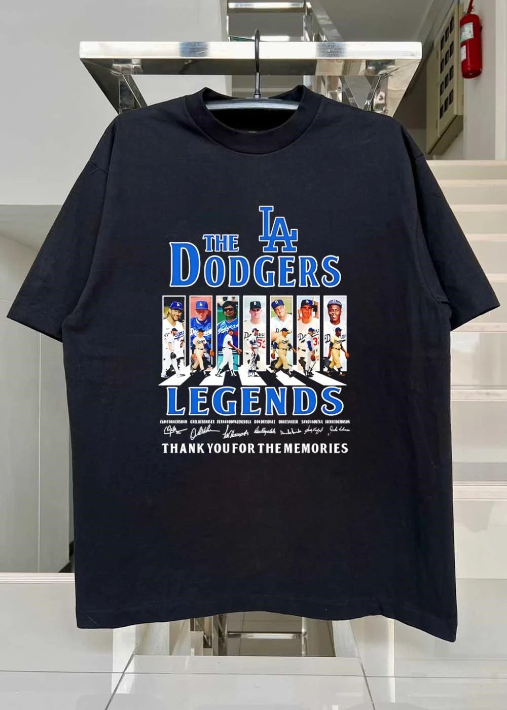 Clayton Kershaw Orel Hershiser Fernando Valenzuela Don Drysdale Duke Snider Sandy Koufax Jackie Robinson The LA Dodgers Legends Shirt