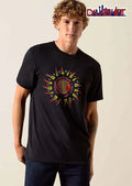 Alice In Chains Aic Neon Tribal Sun Rays Red Yellow Flames shirt