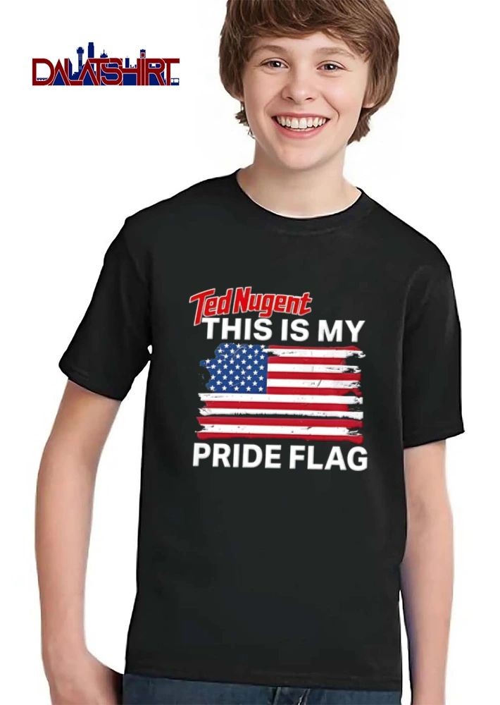 Ted Nugent This Is My Pride Flag Distressed USA Stars And Stripes shirt