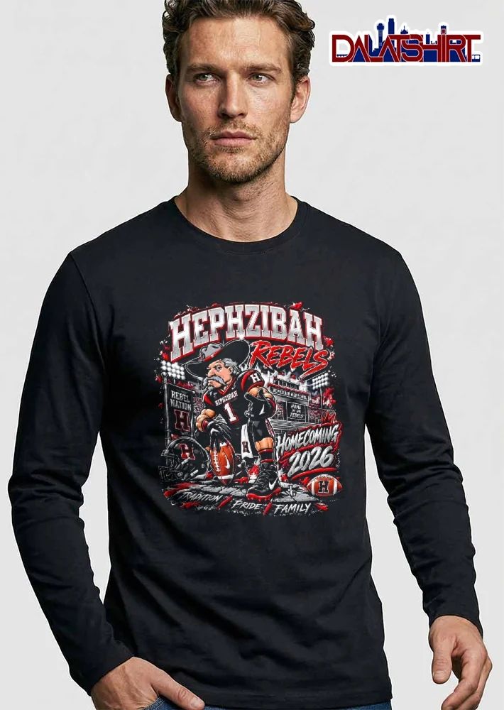 Hephzibah Rebels Rebel Nation Homecoming 2026 Tradition Pride Family Cartoon Mascot Football Stadium shirt
