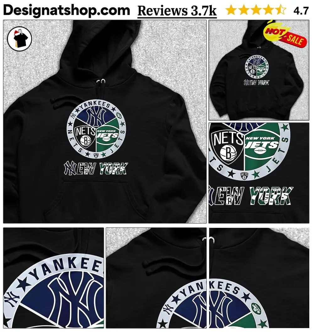 Yankees Nets And Jets Baseball Basketball Football Teams New York Sport Shirt