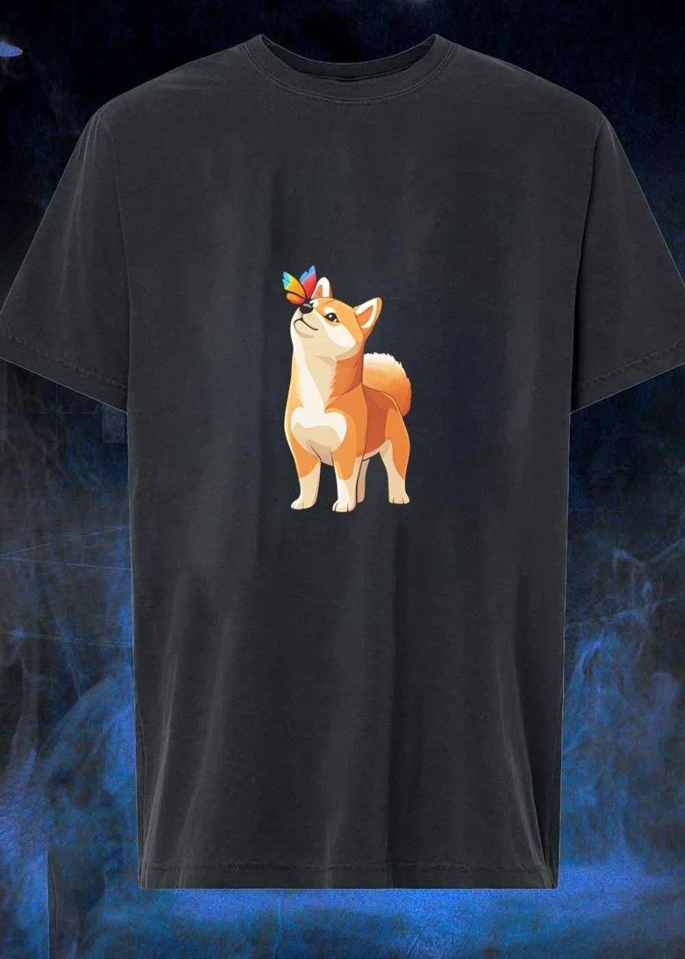 Shiba Inu Dog Butterfly Nose Shiba Inu Butterfly T-Shirt