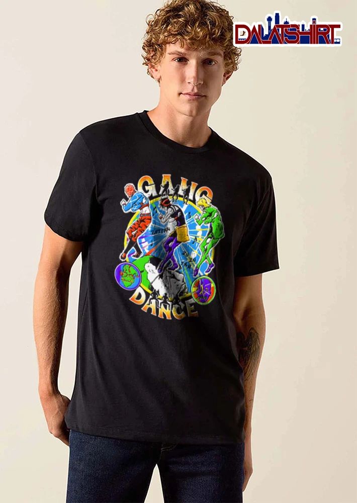 Gang Dance Anime Characters Performing Torture Head Circle shirt