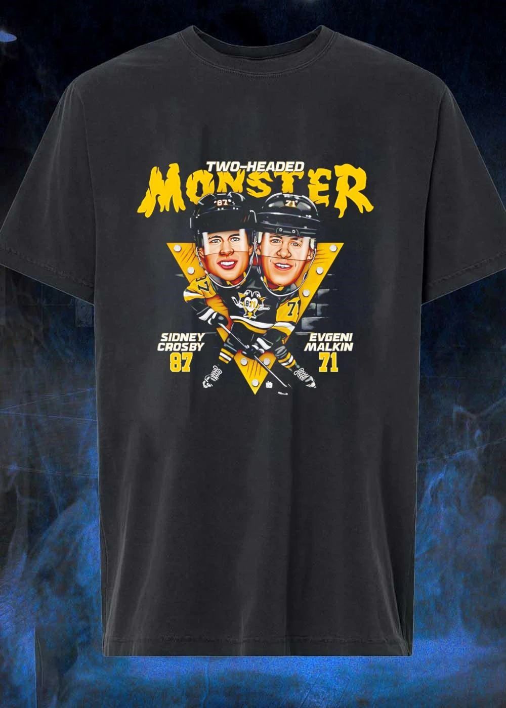 Pittsburgh Penguins Two-Headed Monster Sidney Crosby Evgeni Malkin T-Shirt