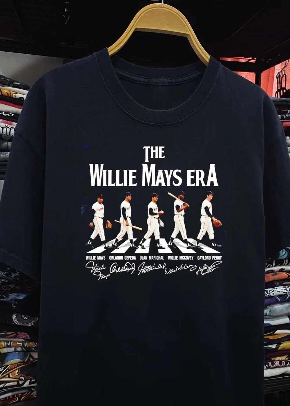 Willie Mays Orlando Cepeda Juan Marichal Willie McCovey Gaylord Perry The Willie Mays Era Giants shirt