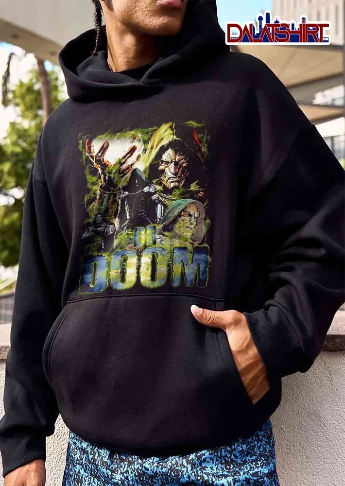 Dr Doom Doctor Doom Green Magic Smoke Comic Collage Bootleg shirt